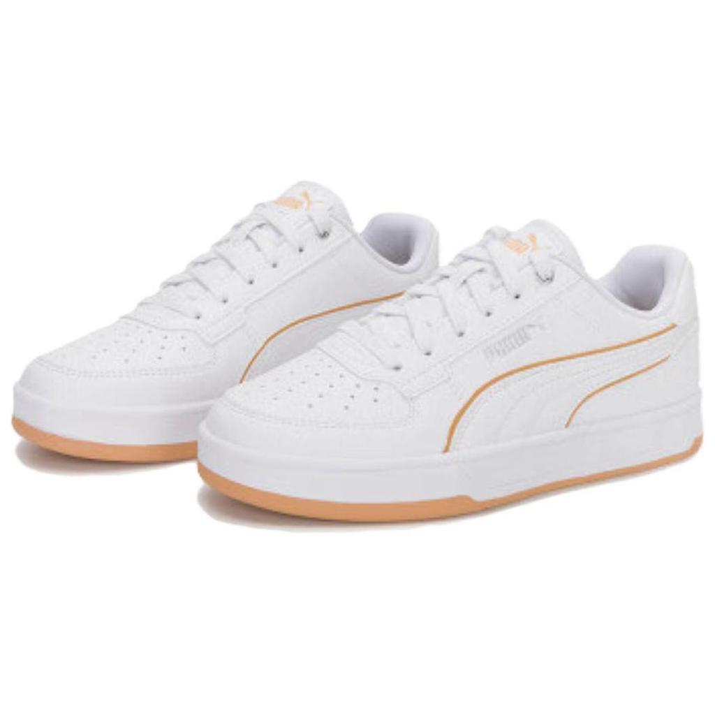 New PUMA Caven 2.0 Low Top Casual Shoes Unisex White Brown 400485-01