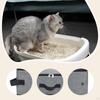 Cat Toilet Training Semi Enclosed Litter Box Foldable Pet Container Oxford Cloth Waterproof