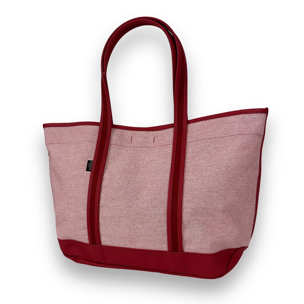 Porter Boyfriend Tote Chambray Tote Bag Large, 877-18539, Red/20