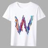 Men's All-match T-shirt Printing 26 English Alphabet Paint Series O-neck Casual Commuting Comfortable Men's Slim Simple Soft Top