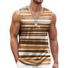 Multi Color 3D Print Tank Top For Men Summer Sports Gym Fitness Sleeveless Vest Tops Art Psychedelic Pigment Pattern T-shirt