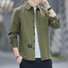 Camicia Casual da Uomo in Cotone Antigrinze a Maniche Lunghe Vestibilità Larga - Giacca Trendy per Lavoro Primavera & Autunno