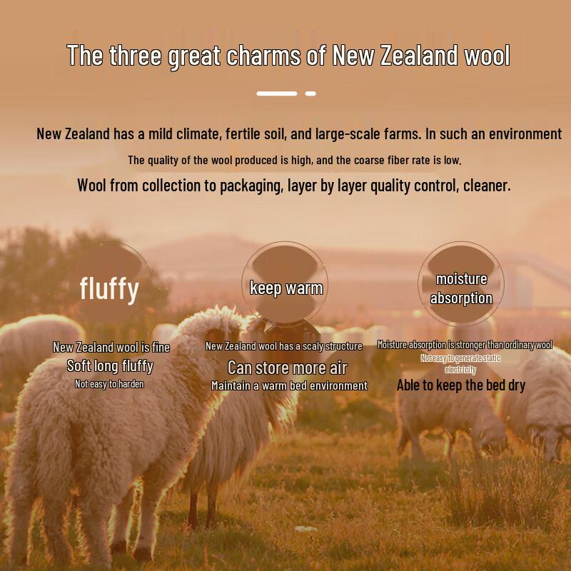 FUANNA 100% Pure Wool Winter Duvet