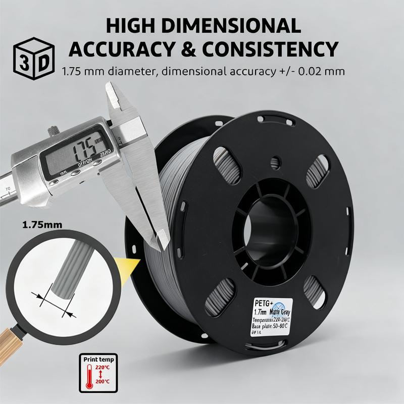 PRINTROO New Arrival and Resin Variety Pack Tri-Color Printer Plastic Rod PETG Matte 3d Fdm Printer Consumables 175mm Filament