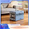 Foldable Pet Airline Carrier: Portable Crate for Cats & Dogs with Convenient Storage