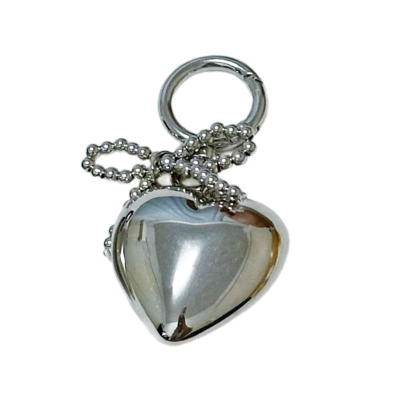 

Fashionable Phone Chain Heart Bowknot Cellphone Charm Keyring Accessory Personalized Decoration for Fashion Enthusiasts серебряный