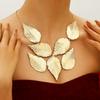 Fashion retro temperament leaf necklace, long pattern pendant, jewelry