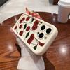 Luxury Cartoon Cherry Print Matte Silicone Case for Xiaomi 15T Pro POCO F8 Ultra X7 M7 F7 Redmi 15C Note 15 14 Pro Plus 5G 4G