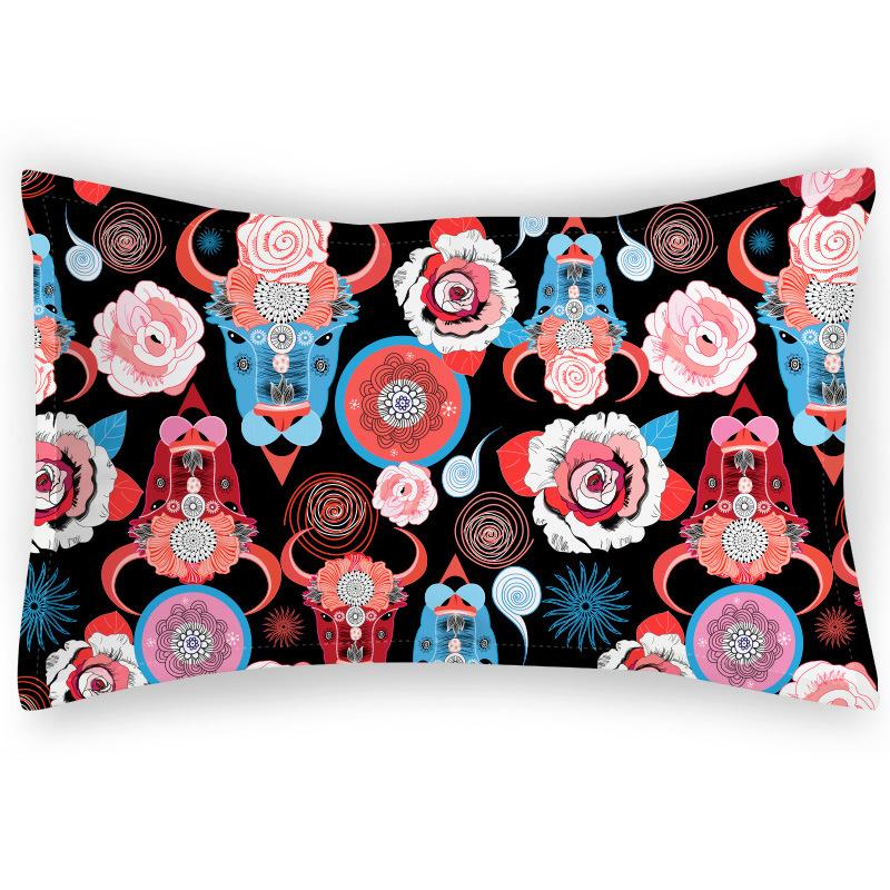 Mr. Bag Chinese Style Cow Shading Pillowcase Children's Cartoon Pillowcase Digital Printed Pillowcase