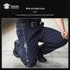 Men's Wear-Resistant Straight-Leg Casual Pants with Pockets