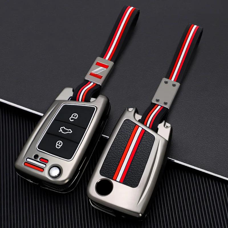 Car Key Cover For Volkswagen VW Polo Golf 7 MK7 Tiguan Passat For Skoda Octavia Kodiaq Karoq For Seat Ateca Leon