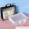 Bolsa de Arquivo A4 em Malha de PP Transparente Grande Capacidade Impermeável Inodora Para Escola Escritório