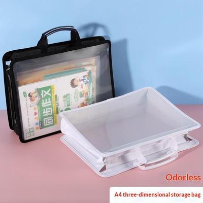 Transparent Pp Mesh A4 File Bag Big Capacity Waterproof Odorless For School Office