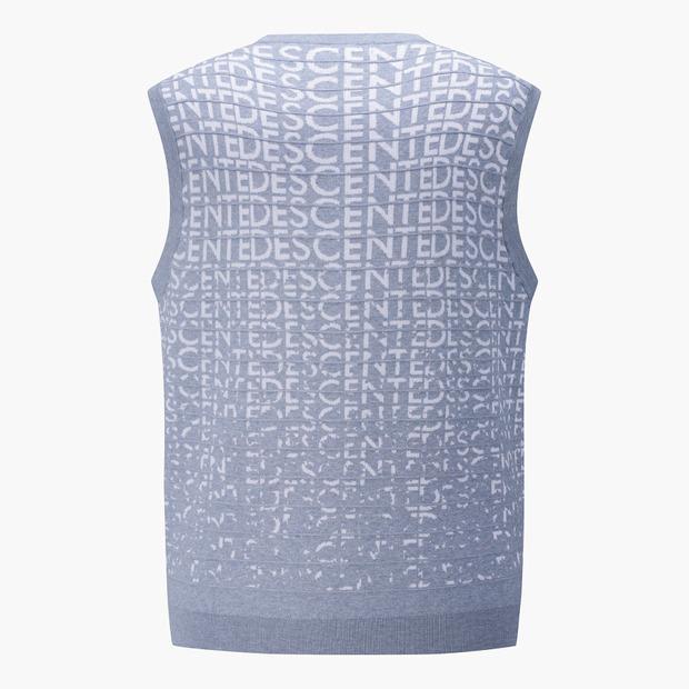 Descente Golf Men'S Knit Pullover V-Neck Vest (Dp11Mfkv23)