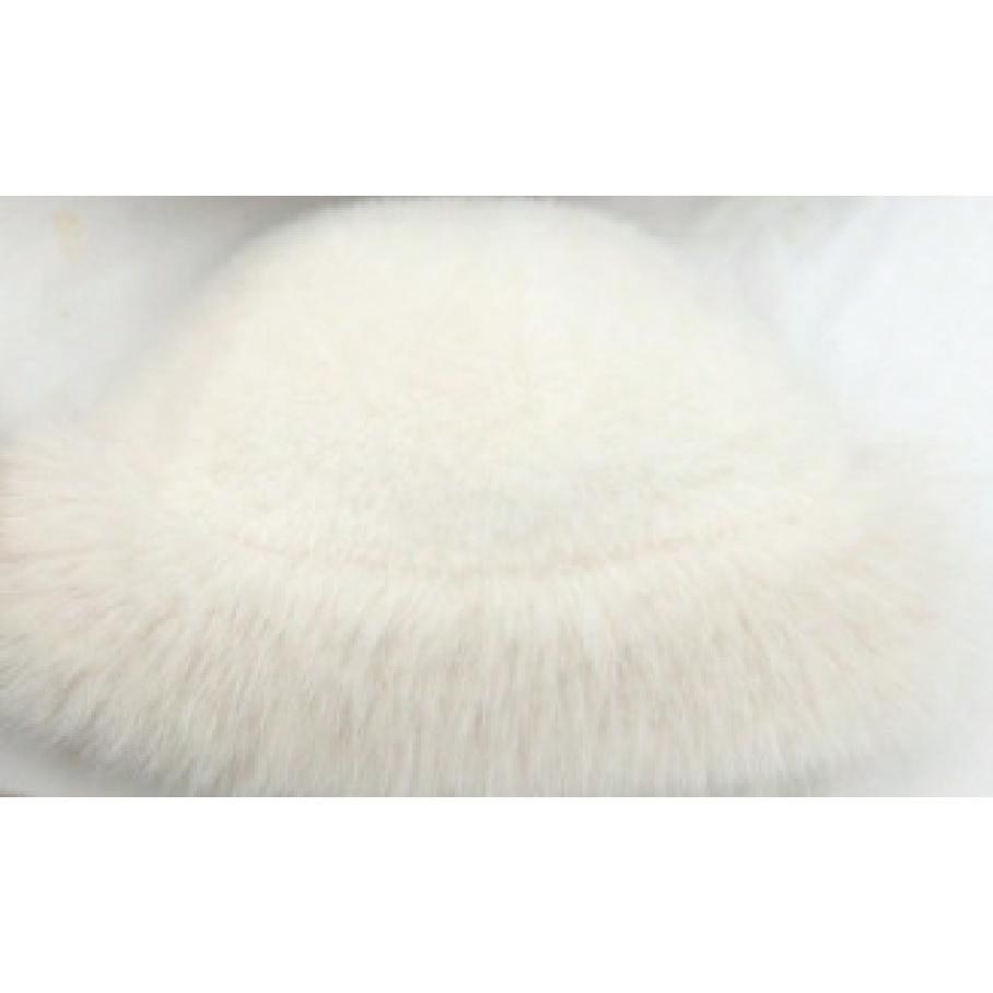 Imitation Fur Hat for Women, Autumn and Winter Plush Fisherman Hat, White, High-end, Adult, Face-slimming, Warm, Ear-protecting