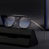 JYL TS Men's Punk Double-Bridge - Metal Square Retro Fashion Sunglasses HJ-98192