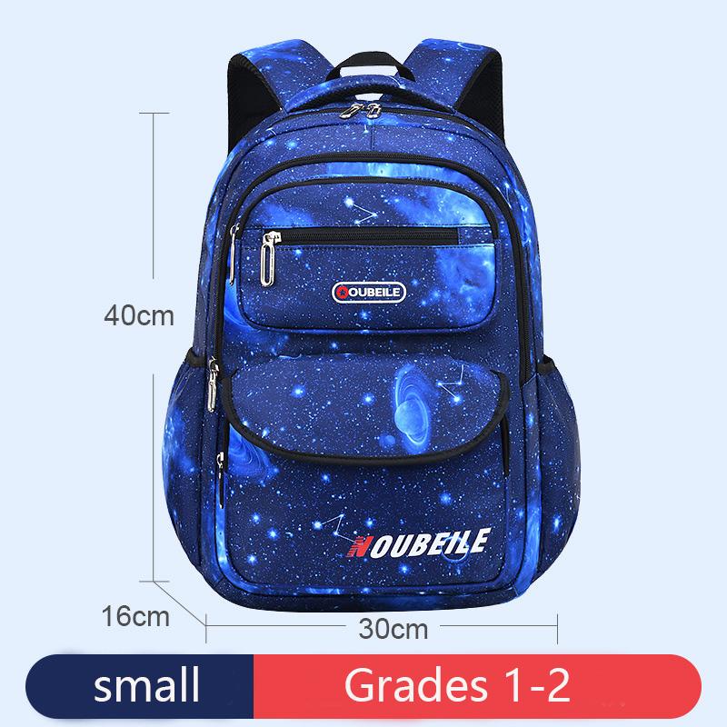 

Teen Kid Backpack Starry Sky Print Boy Girl Children S Shoulder Bag Waterproof School Bag Sport Travel Backpack Multiple Pockets
