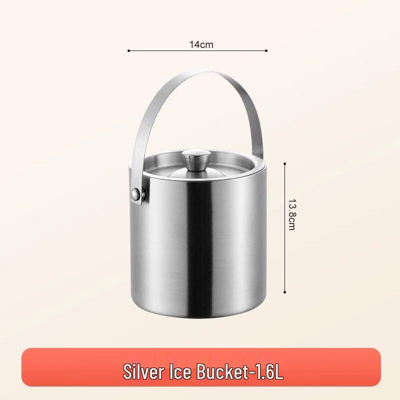 Double-Layer Plastic Ice Bucket