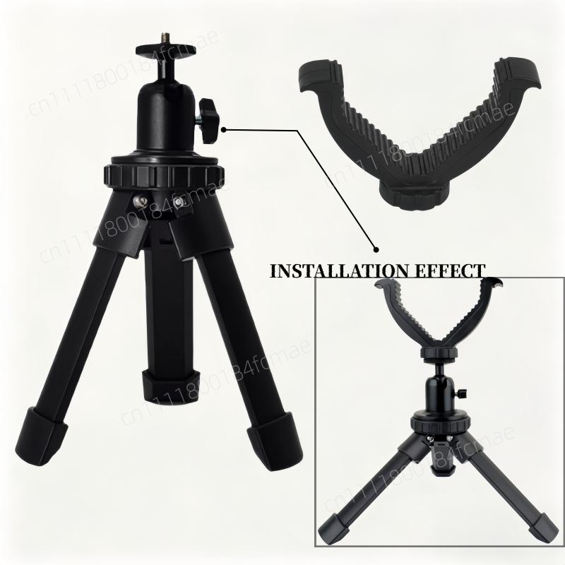 .Aluminum Rest Tripod Durable Adjustable Height 360 Degree Rotation V Yoke Stand Portable Construction For Target Shooting2