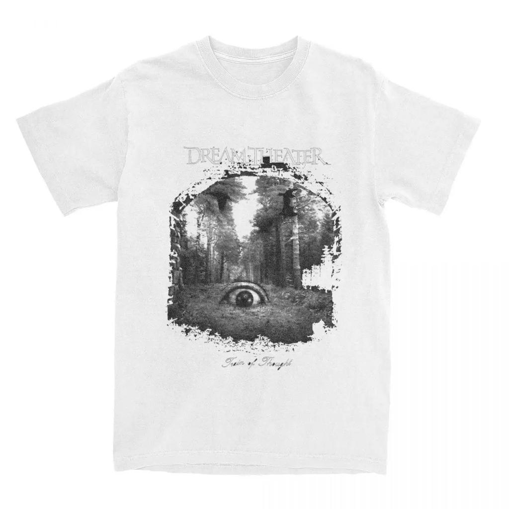 Oversized T-Shirt Rock Music Band Dreamed Heavy Metal Theaterered 100 Cotton T-Shirts Tee Shirt for Men Short Sleeve Clothes