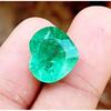 Rare Green Emerald Colombian Natural Heart Cut 14-16 Ct Certified Gemstone