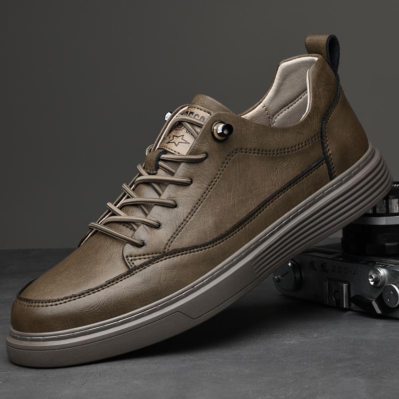 Genuine Leather Man Oxford Shoes Breathable Outdoor Sneakers Classic Mens Casual Shoes Handmade Walking Shoes Leisure Walk Flats