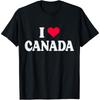I Love Canada Day Heart Canadian T-Shirt