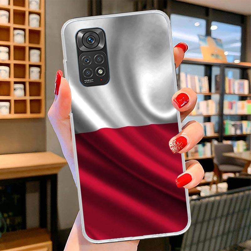 Poland Flag Cover Phone Case For Xiaomi Redmi Note 15 14 13 12 11 10 Pro Plus 14S 12S 11S 11T 11E 10S Soft Fundas Shell Redmi No