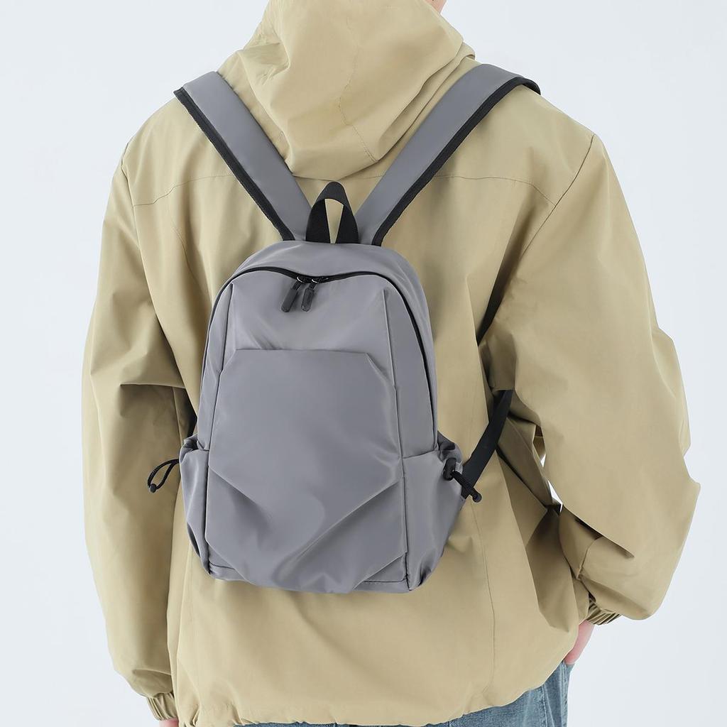 Mini Backpack for Men Small Size Trendy Waterproof Lightweight School Bag Simple Casual Travel Bag Commuting Small Backpack