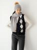 NITINA Cashmere Blending Argyle Vest D/Ny
