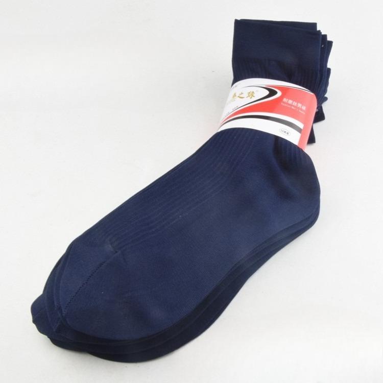 10 Pairs of Summer and Spring Men's Slip-on Silk Stockings with Heel, Durable Pearl-fiber Socks, Mid-calf Length, Business Style, Thin Version