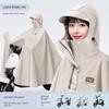 Impermeabile per Scooter Elettrico da Donna, Monoposto, Lungo, Integrale, Antitempesta, Extra Large e Spesso, Poncho Impermeabile per Guidare