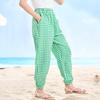 Montagut Girls' Fine Plaid Summer Jogger Pants