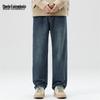 MARK FAIRWHALE Men's Loose Straight Fit Winter Jeans