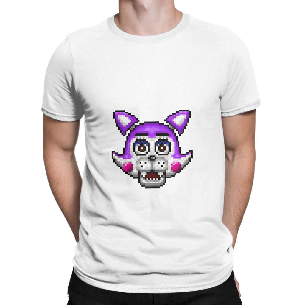 Five Nights At Candy Pixelart Cindy The Kitty Graphic Funny 100 Cotton Tshirt Fnaf Tops Tees For Unisex