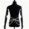 Golden Multilayer Body Chain Y2K Beadeds Body Chain Elegant Pearl Waist Chain  Dress