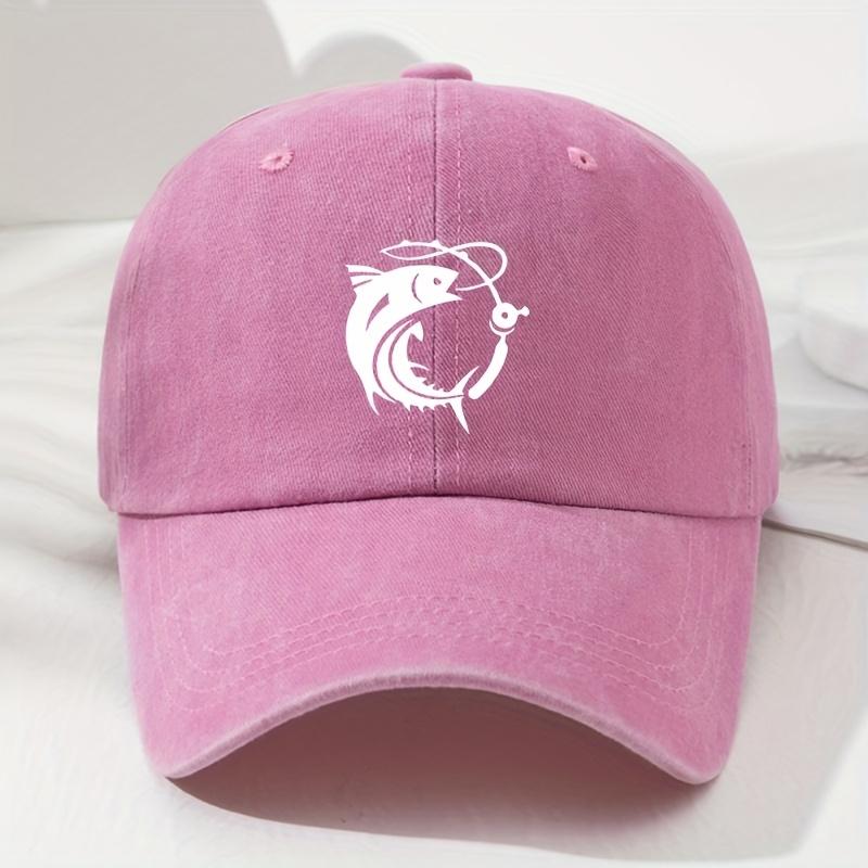 Men's and Women's Circle Fish Soft Top Baseball Caps Retro Fashion Outdoor Hats