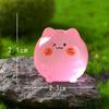 10pcs Glow in Dark Cat Figurines Miniatures Cartoon Mini Cat Statue  Fairy Garden Decorations