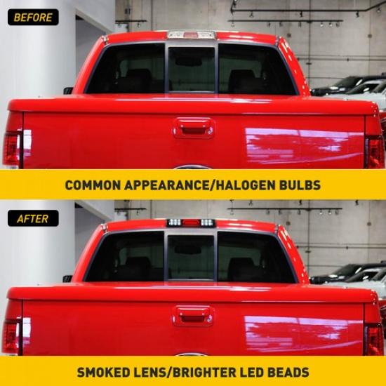For 2004-08 Ford F-150 Lobo LED 3rd Third Tail Brake Cargo Stop Light Smoked EOA