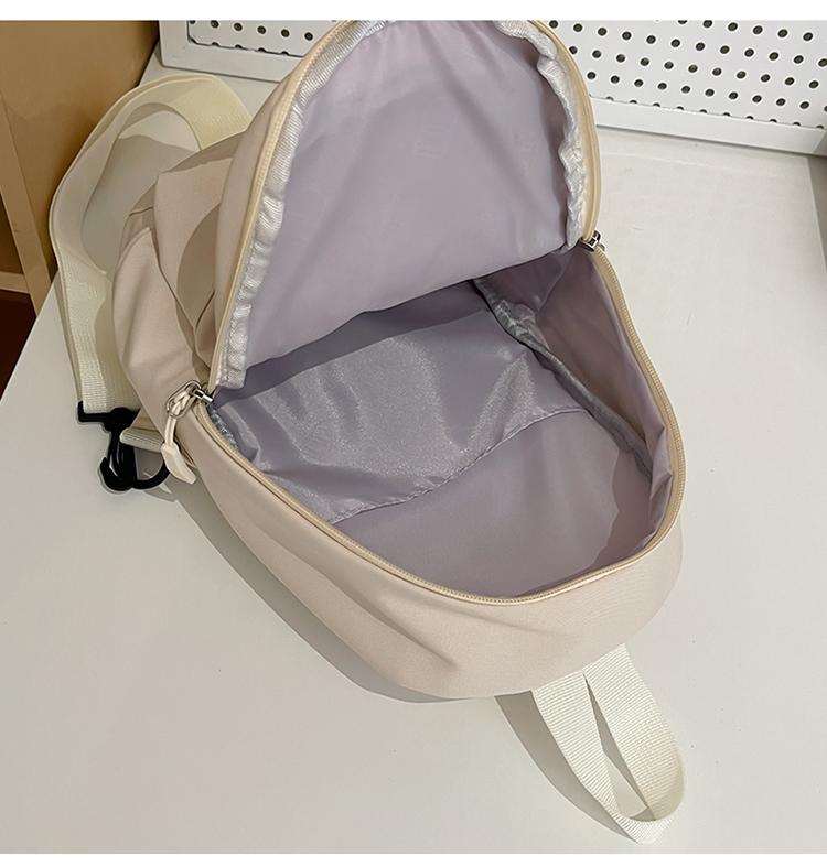 Men's Solid Color Chest Bag Women's Crossbody Bag Outdoor Letter Travel Bag Large Capacity Lightweight Couple Bag