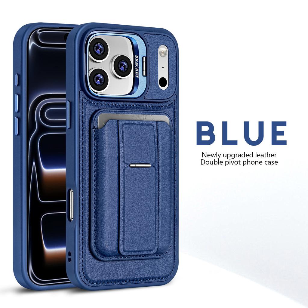 Abnehmbare Karten Tasche Leder Hülle für iPhone 17 Pro Max Air 16 Plus 15 14 13 12 Magnetisch Kabelloses Laden Linsen Rahmen Ständer Abdeckung