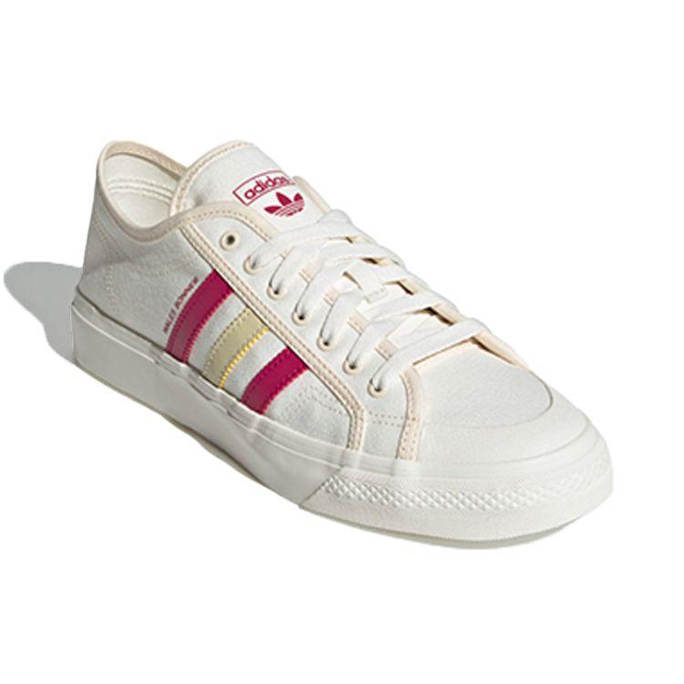 Wales Bonner X Adidas Nizza Low Cream White Scarlet Unisex Sneakers Dark-Brown S42621