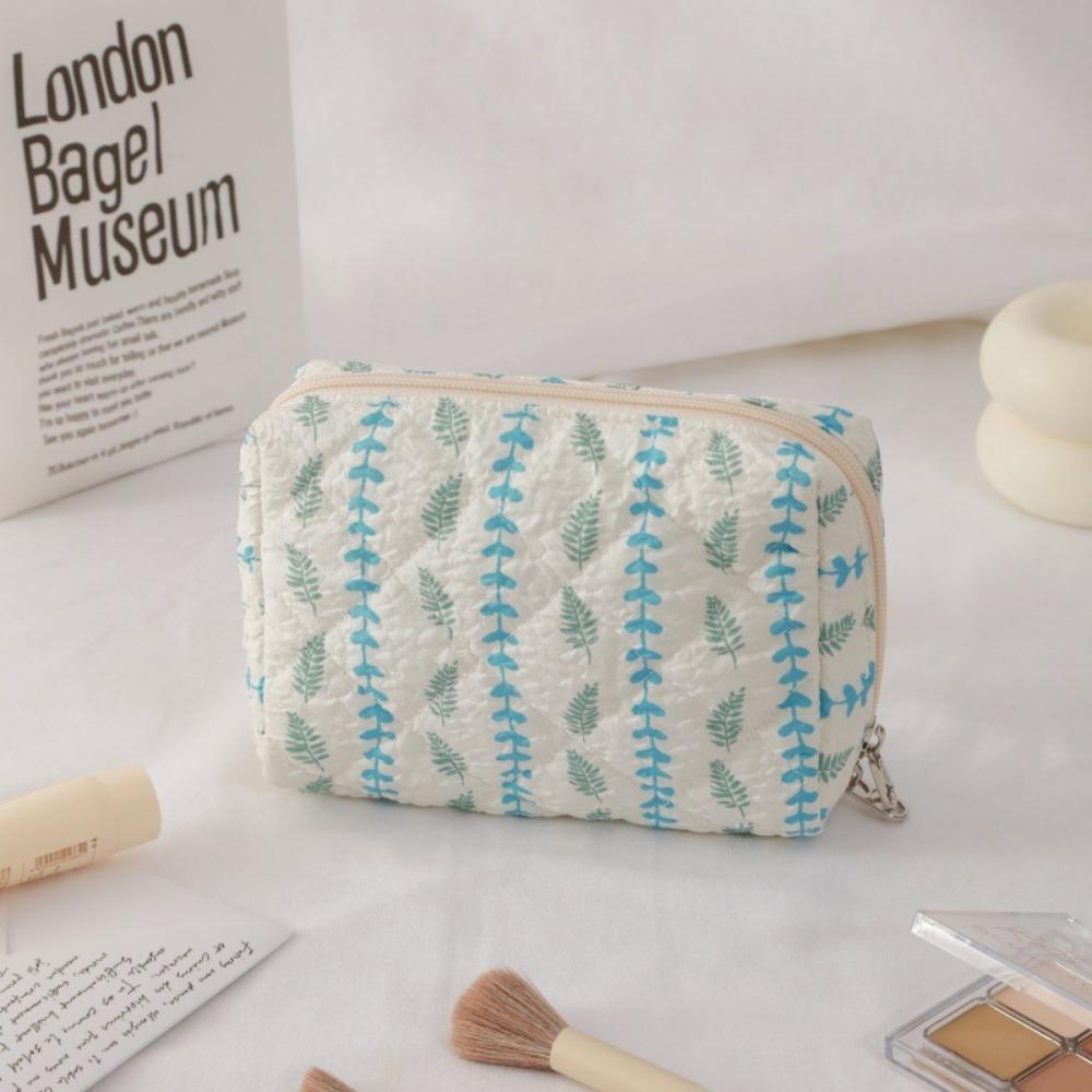 

Cute Polyester Cotton Makeup Bag Large Capacity Portable Toiletry Bag Multipurpose Cosmetic Bag Girls