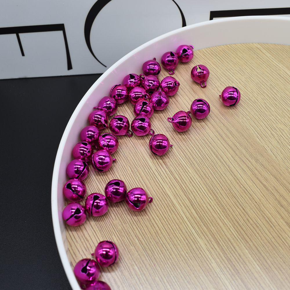 Colored Single-Tone Jingle Bell Charms for DIY Jewelry and Christmas Decorations