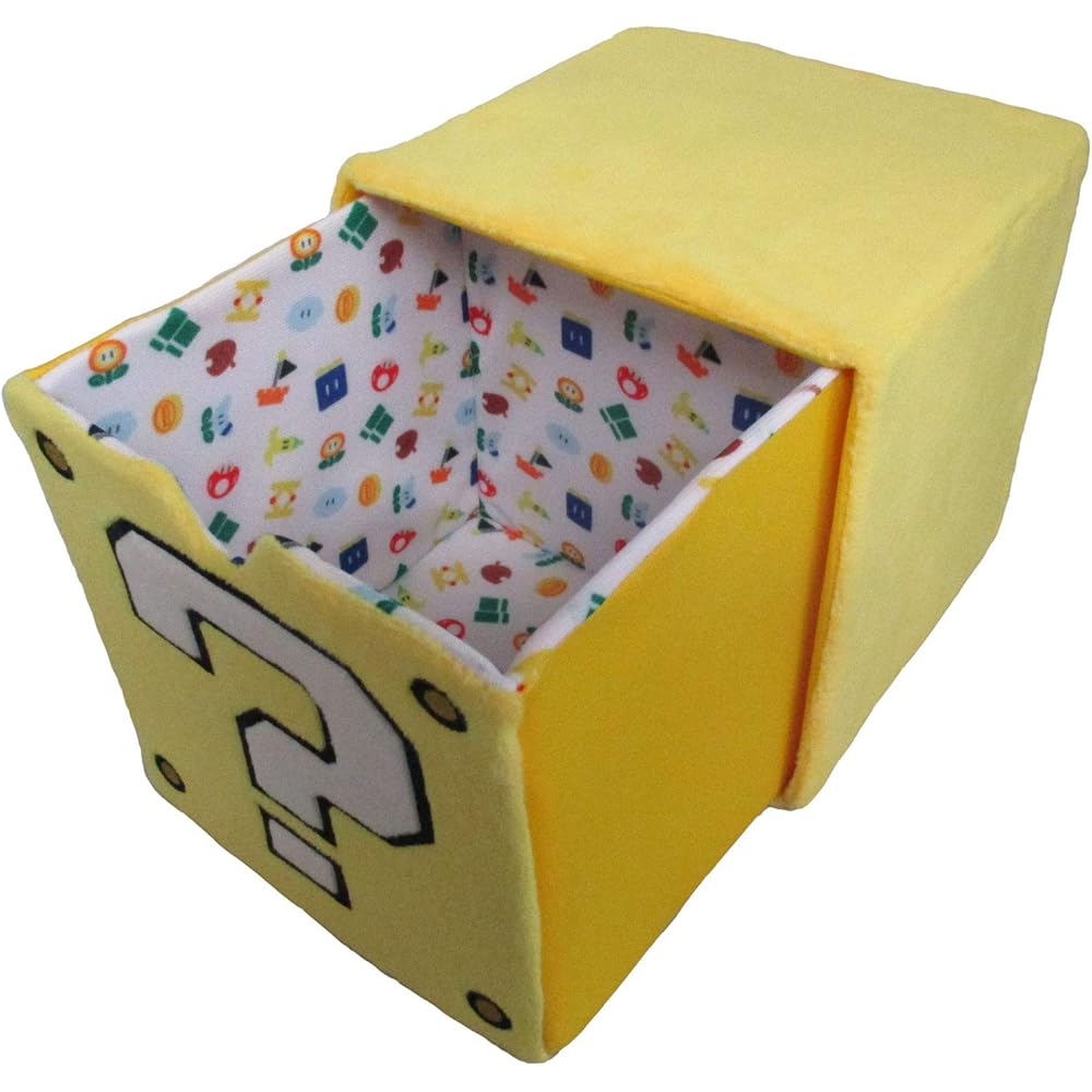 Sanei Boeki Super Mario Plush Toy Chest Question Mark Block 14x14x14cm
