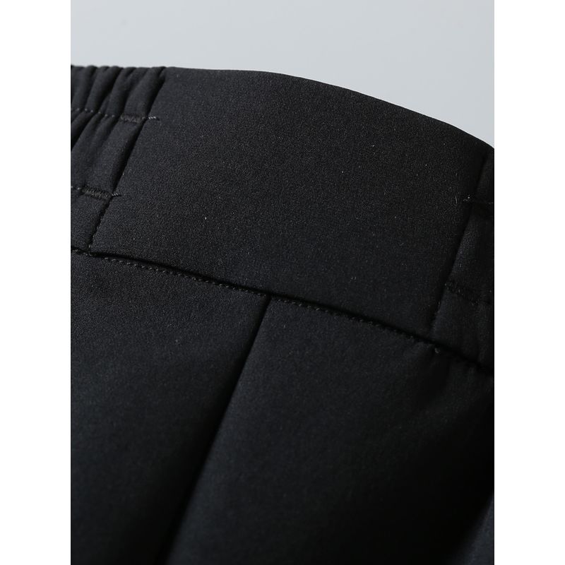 Men's Outdoor Hiking Softshell Pants, Five-Proof Fabric, Autumn and Winter Fleece-Lined, Warm Straight-Leg Sports Pants