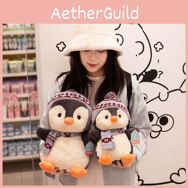 Scarf Plush Penguin Toys Children Cute Cartoon Birthday Holiday Dolls Gifts