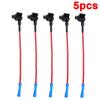 Car Fuse Tap Add A Circuit Adapter Standard ATM APM ATC Blade Fuse Holder Box Wire Socket Cable for LED Light Electronics Power Fuses4