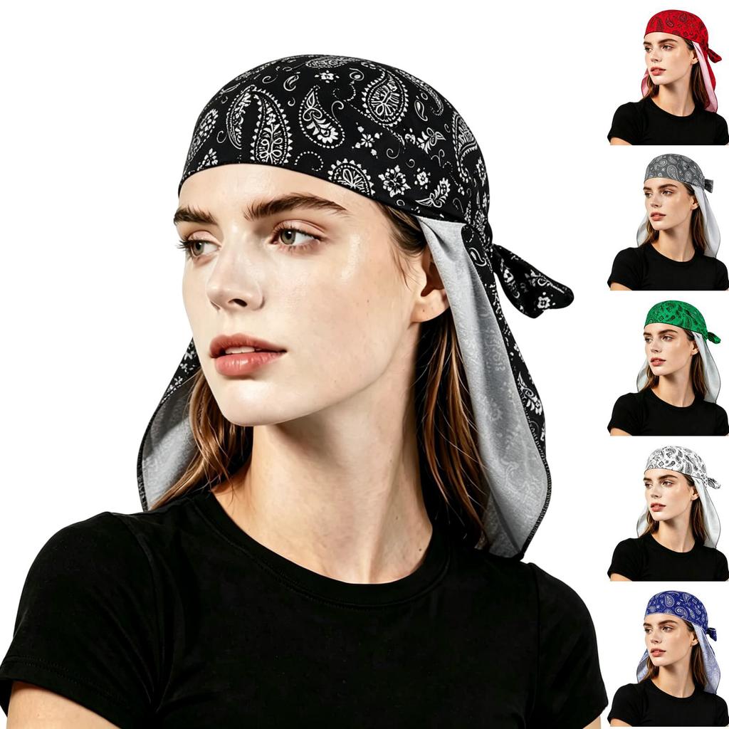 Unisex Sommer Atmungsaktiver Pullover Sonnenschutzmütze Blumenmuster Kopftuch Outdoor Sport Bandana Helm-Innenfutter
