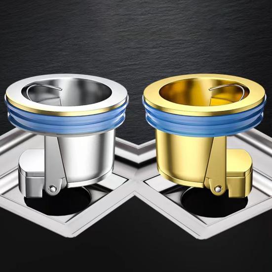 Shower Floor Drain Insert Anti-Backflow Valve Deodorizing Cartridge Fast Drainage Anti-Slip Design Toilet Floor Drain